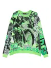 Lựu Đạn Grim Reaper Jacquard Sweater In Green