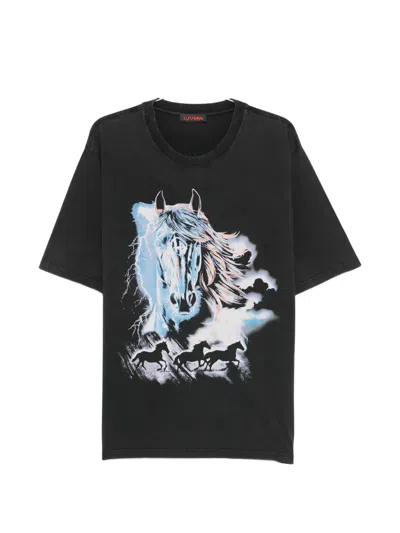 Lựu Đạn Horse-graphic T-shirt In Black