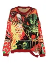 Lựu Đạn Misfit Jacquard Jumper In Red