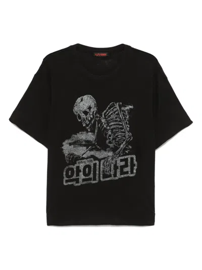 Lựu Đạn Reaper Rampage-print T-shirt In Black
