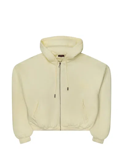 Lựu Đạn Wadded Zip-up Hoodie In Yellow