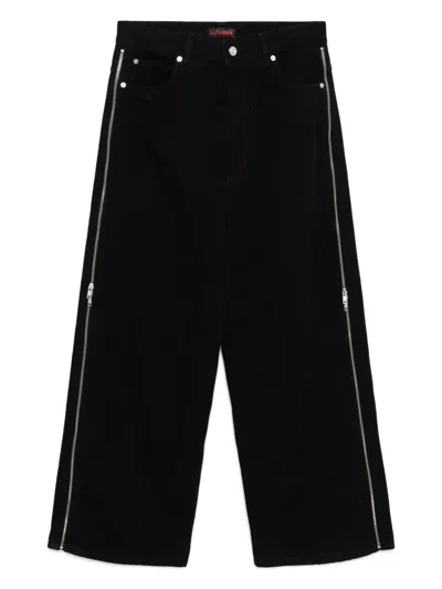 Lựu Đạn Jeans Mit Reissverschlussdetail In Schwarz