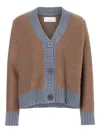Lu Ren Long-sleeve V-neck Sweater In Brown