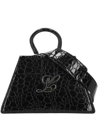 Luar Logo Embossed Tote Bag In Black