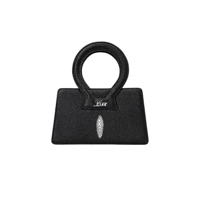 Luar Black Stingray Small Ana Bag