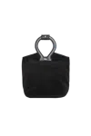 Luar Brooke Tote Bag Black Suede