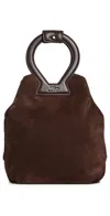 Luar Brooke Tote Brown Suede