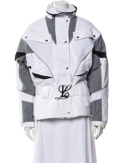 Pre-owned Luar Colorblock Pattern Jacket W/ Tags In White