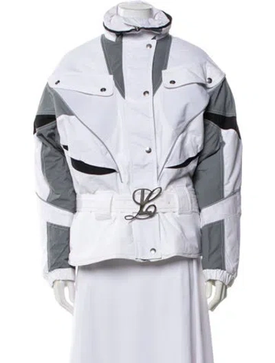 Pre-owned Luar Colorblock Pattern Jacket W/ Tags In White