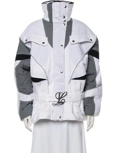 Pre-owned Luar Colorblock Pattern Jacket In White