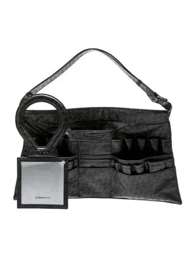 Pre-owned Luar Embossed Shoulder Bag In Black