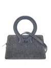 Luar Enzyme Round-handle Logo Tote Bag In Gray