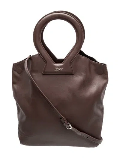 Pre-owned Luar Leather Bucket Bag In Purple