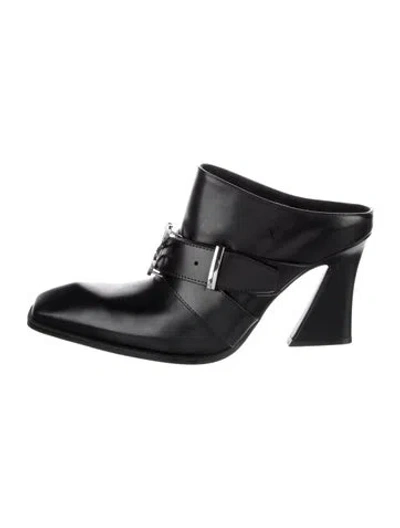 Pre-owned Luar Leather Mules In Black