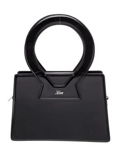 Pre-owned Luar Leather Shoulder Bag In Black
