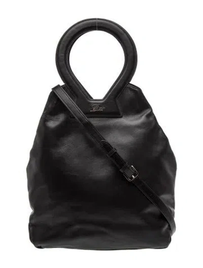 Pre-owned Luar Leather Top Handle Bag In Black