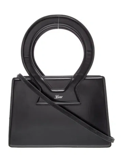 Pre-owned Luar Leather Top Handle Bag In Black