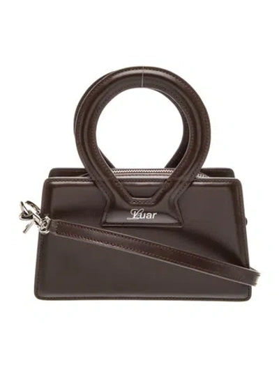 Pre-owned Luar Leather Top Handle Bag In Gray