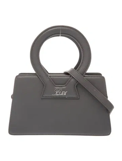 Pre-owned Luar Leather Top Handle Bag In Grey