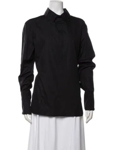 Pre-owned Luar Long Sleeve Blouse In Black