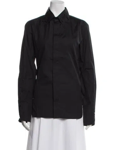 Pre-owned Luar Long Sleeve Button-up Top In Black