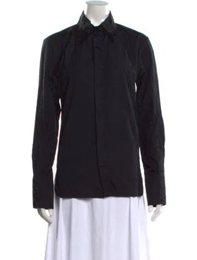 Pre-owned Luar Long Sleeve Button-up Top In Black