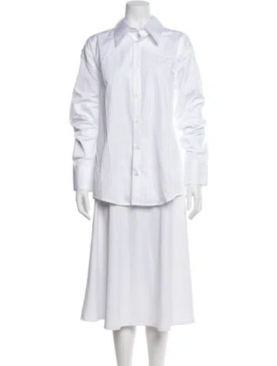 Pre-owned Luar Long Sleeve Button-up Top W/ Tags In White