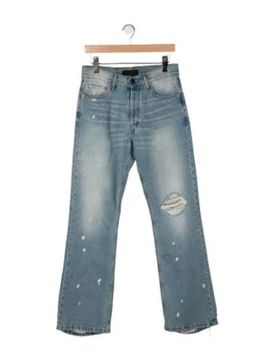 Pre-owned Luar Mid-rise Wide Leg Jeans In Blue