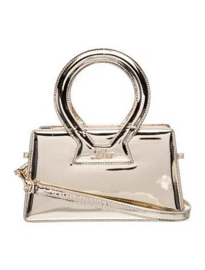 Pre-owned Luar Patent Leather Shoulder Bag In Gold