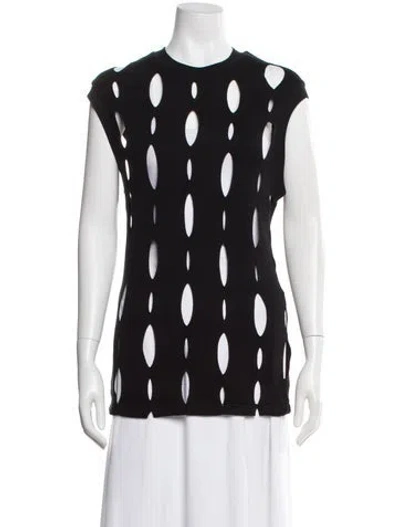 Pre-owned Luar Printed Crew Neck Sweater In Black