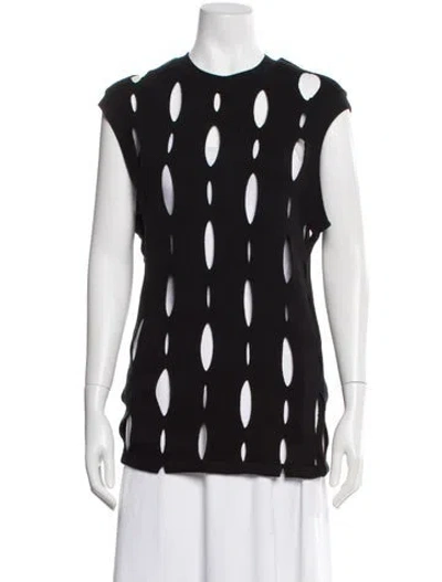 Pre-owned Luar Printed Crew Neck Sweater In Black