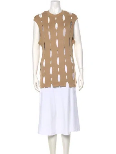 Pre-owned Luar Printed Crew Neck Sweater In Neutral