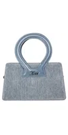 Luar Small Ana Bag Grey Enzyme Denim