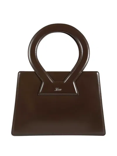 Luar Small Ana Round-handle Tote Bag In Brown