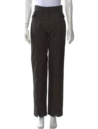 Pre-owned Luar Straight Leg Pants In Brown