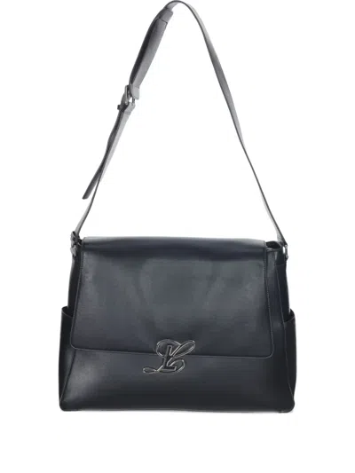 Luar Suede Cam Shoulder Bag In Black
