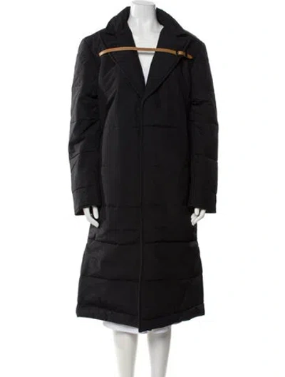 Pre-owned Luar Trench Coat In Black