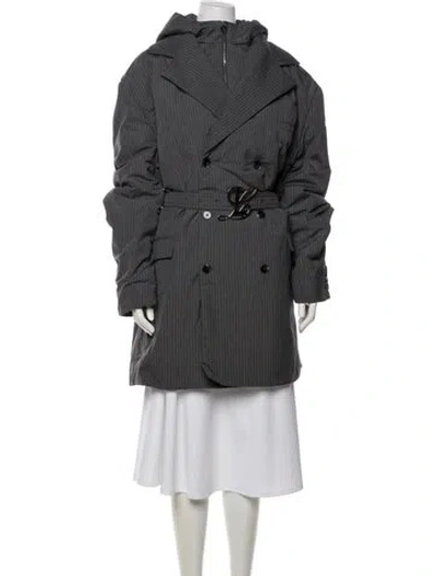 Pre-owned Luar Trench Coat In Gray