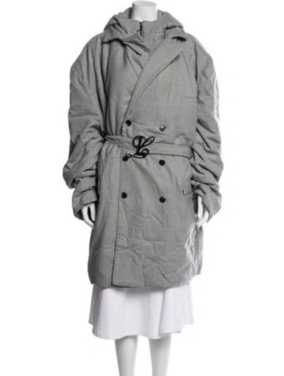 Pre-owned Luar Trench Coat In Grey