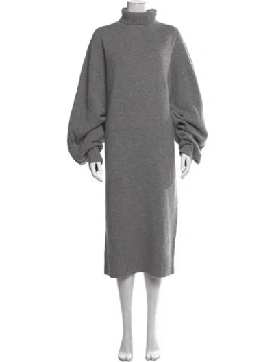 Pre-owned Luar Wool Midi Length Dress In Grey