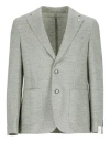 LUBIAM GREEN LINEN AND COTTON JACKET