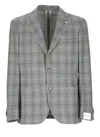 Lubiam Grey Silk And Wool Jacket In Grey