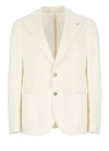 LUBIAM IVORY LINEN AND COTTON JACKET