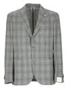 Lubiam Grey Silk And Wool Jacket In Grey