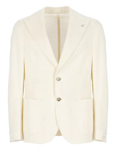 Lubiam Jackets Ivory In Neutrals