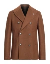 Lubiam Man Blazer Brown Size 44 Polyester, Acrylic, Wool