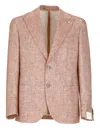 Lubiam Orange Cotton And Linen Jacket