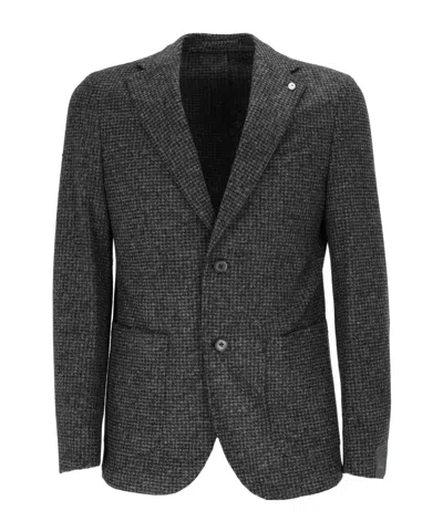 Lubiam Single-breasted Suit Jacket In Gray