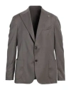 Luca Bertelli Man Blazer Taupe Size 44 Viscose, Polyamide, Elastane In Grey