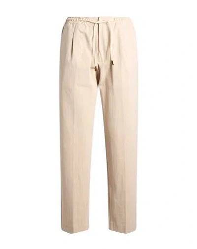 Luca Bertelli Man Pants Beige Size 34 Cotton, Polyamide, Elastane